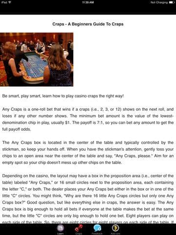 Craps - A Beginners Guide to Craps