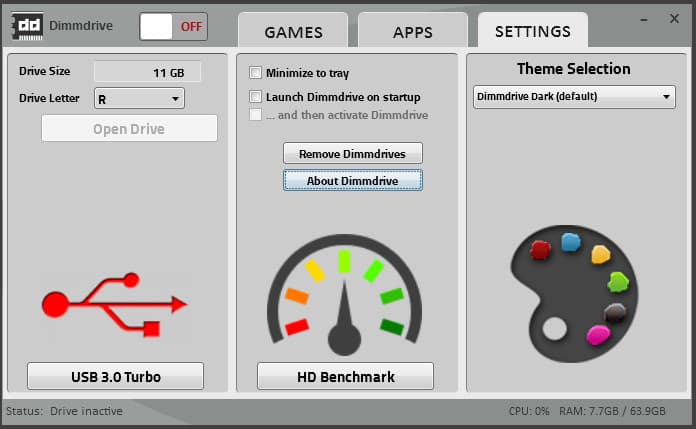 Dimmdrive :: Gaming Ramdrive @ 10,000+ MB/s