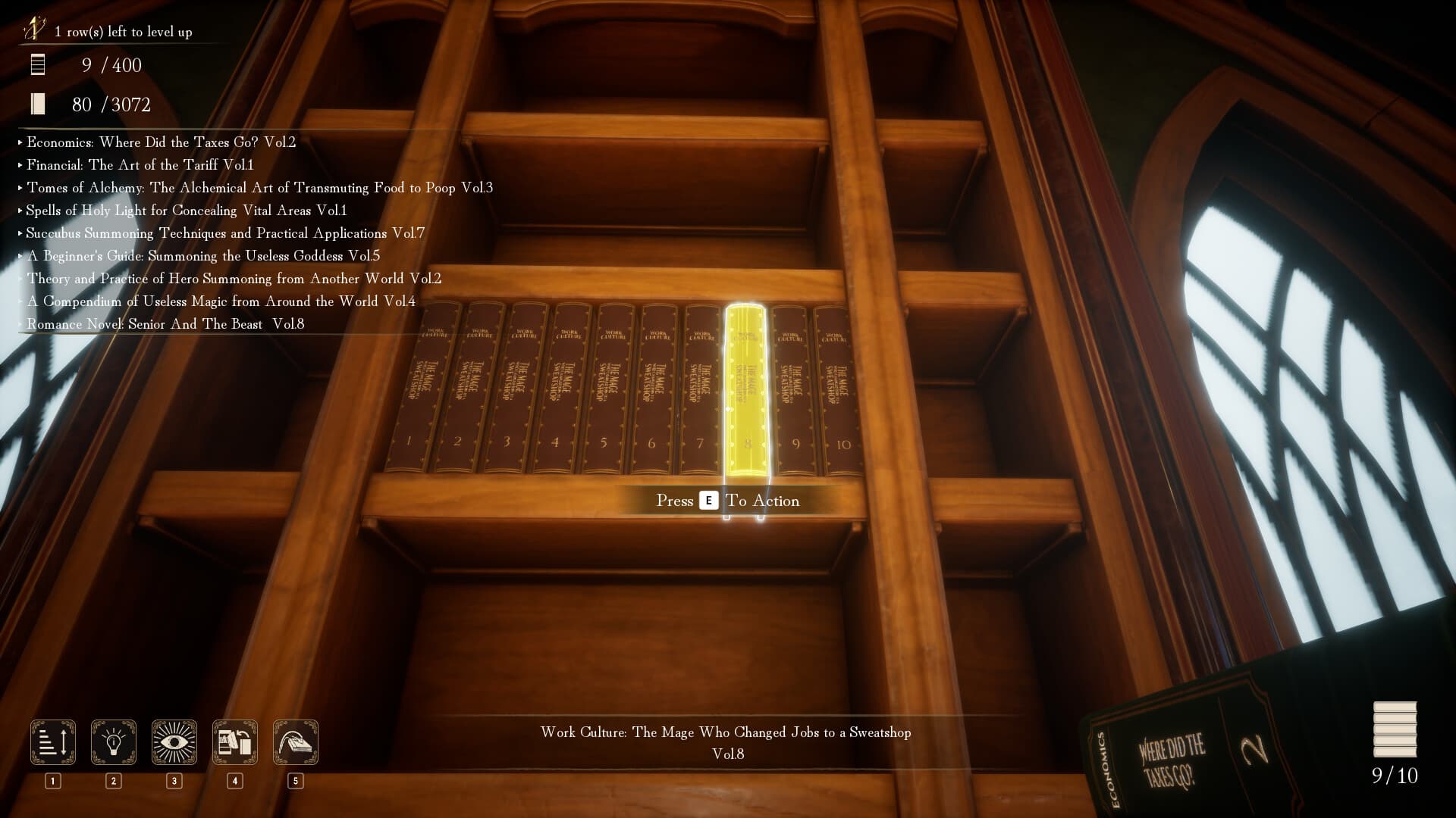 Librarian: Tidy Up the Arcane Library!