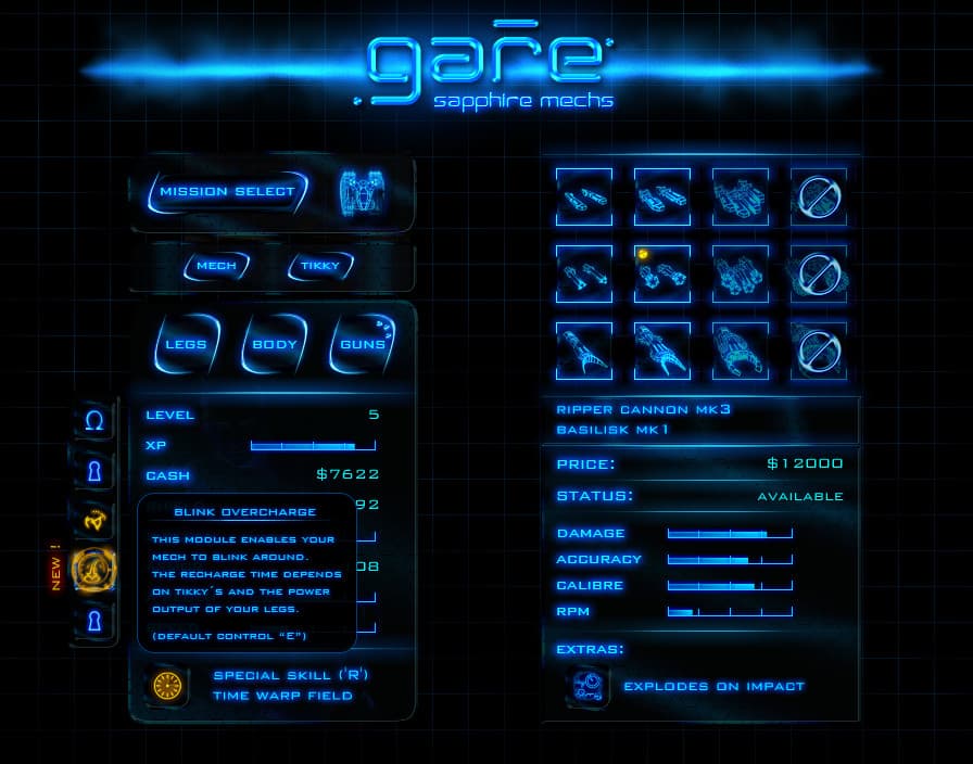 Gare Sapphire Mechs