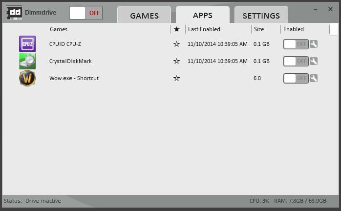 Dimmdrive :: Gaming Ramdrive @ 10,000+ MB/s