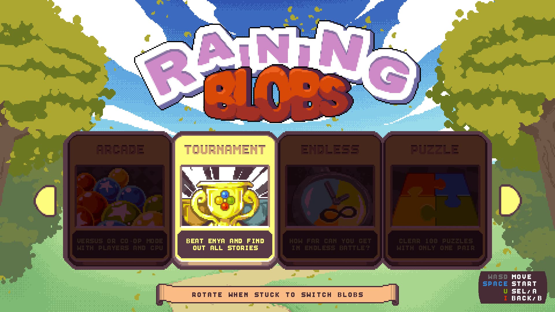 Raining Blobs