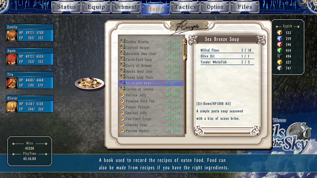 The Legend of Heroes: Trails in the Sky SC