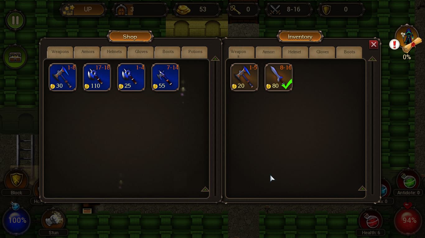 Dungeon of gain