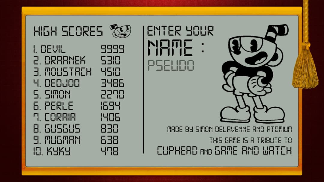 Cuphead: Game And Watch Edition