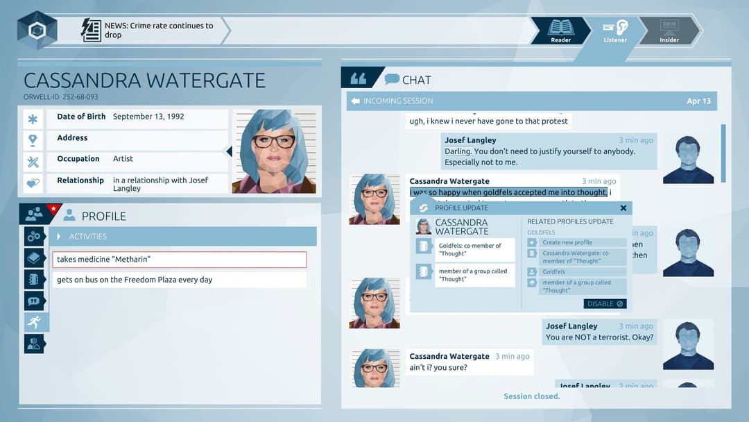 Orwell: Keeping an Eye On You