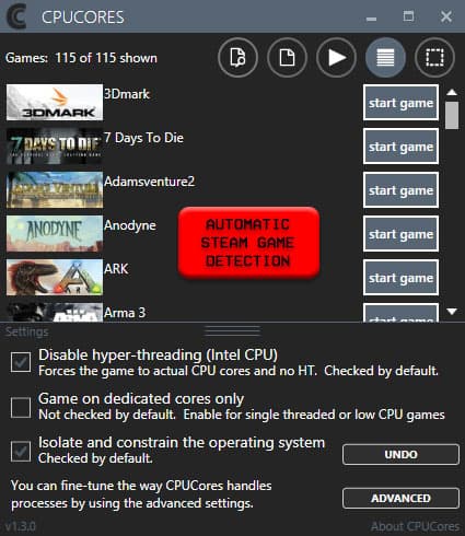 CPUCores :: Maximize Your FPS