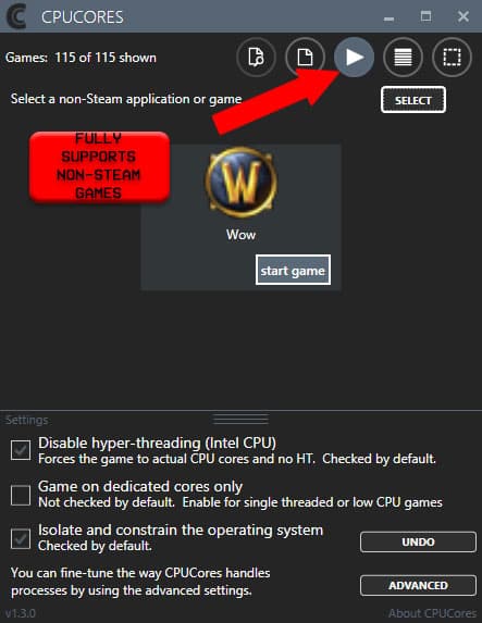 CPUCores :: Maximize Your FPS