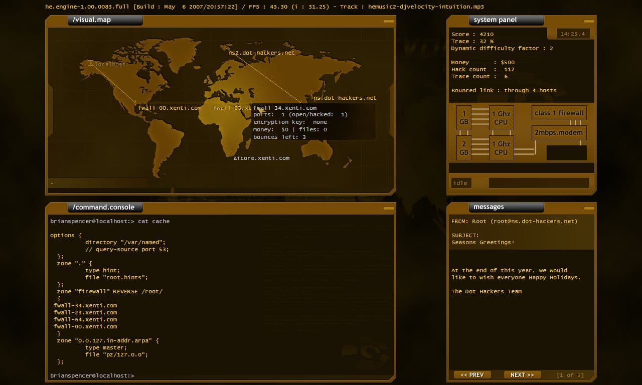 Hacker Evolution Source Code