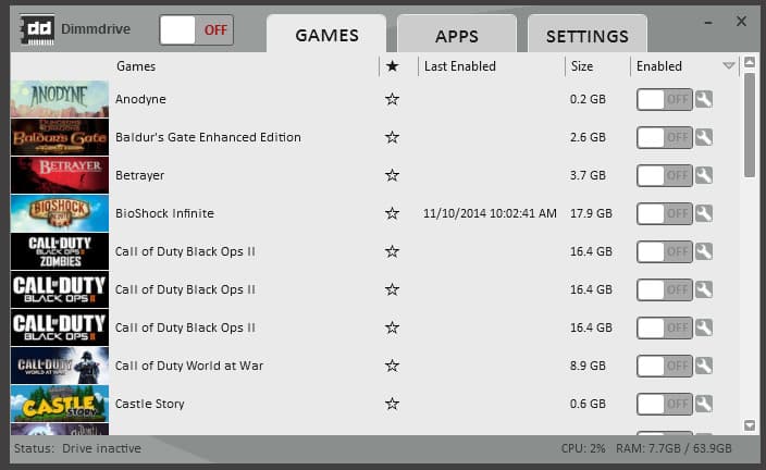Dimmdrive :: Gaming Ramdrive @ 10,000+ MB/s