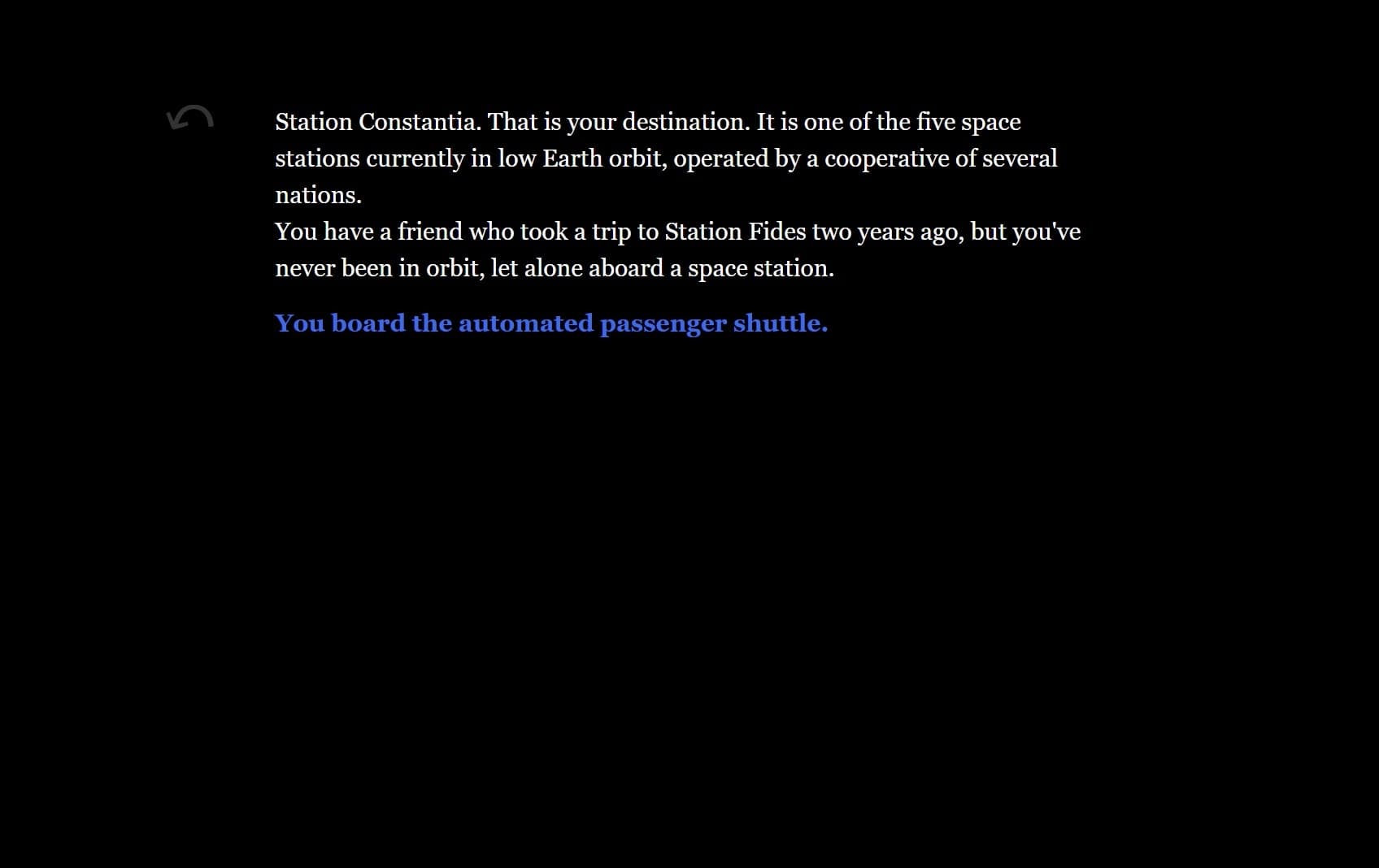 Journey in Spacetime: A Text Adventure