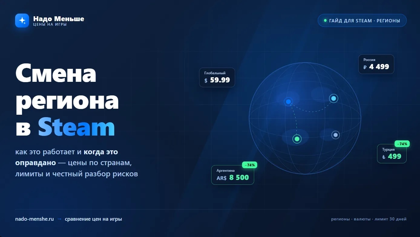 Смена региона в Steam: как это работает и когда это оправдано